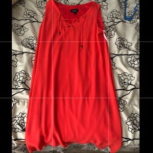 Coral / salmon dress